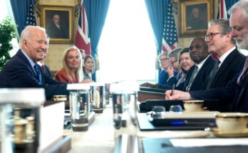 En la Casa Blanca: Biden y Starmer analizaron restricciones sobre uso de armas en Ucrania En la Casa Blanca: Biden y Starmer analizaron restricciones sobre uso de armas en Ucrania