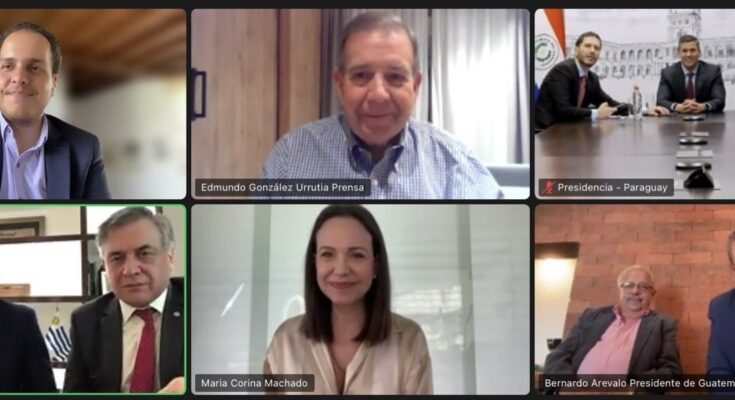 María Corina Machado y Edmundo González se reunieron con los presidentes de Uruguay, Paraguay y Guatemala María Corina Machado y Edmundo González se reunieron con los presidentes de Uruguay, Paraguay y Guatemala