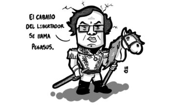 Caricatura: El caballo del Libertador Caricatura: El caballo del Libertador