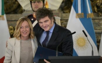 Milei y Meloni afianzan su afinidad política y su rechazo al gobierno de Maduro Milei y Meloni afianzan su afinidad política y su rechazo al gobierno de Maduro