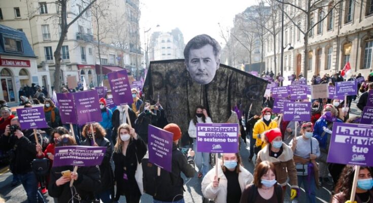 Miles protestan en Francia contra la violencia contra las mujeres Miles protestan en Francia contra la violencia contra las mujeres
