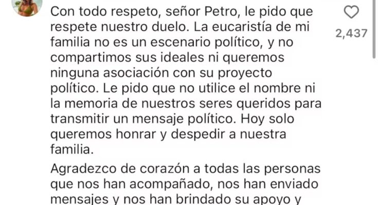 sobreviviente de las trillizas de Cali respondió a Gustavo Petro sobreviviente de las trillizas de Cali respondió a Gustavo Petro