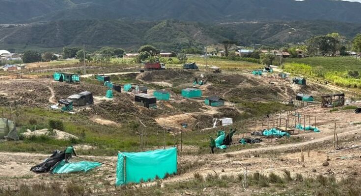 Desalojados invasores de un predio privado en Aguas Claras Desalojados invasores de un predio privado en Aguas Claras