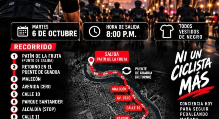 Ciclistas se toman hoy las calles de Cúcuta tras accidente que dejó tres heridos Ciclistas se toman hoy las calles de Cúcuta tras accidente que dejó tres heridos